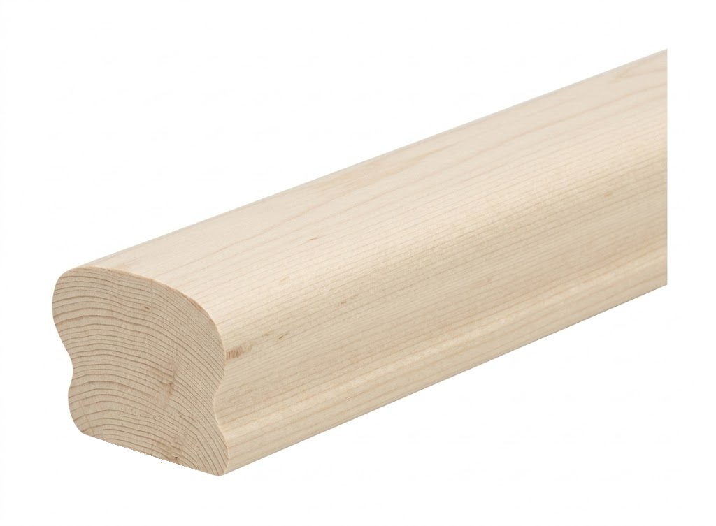 Ungrooved Hemlock Cottage Loaf Handrail